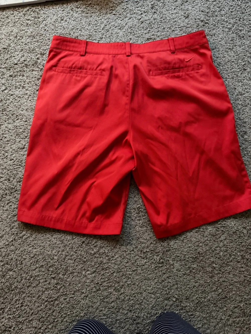 Nike Golf Tour Performance Dri-Fit shorts in Red Orange Mens Size 36 W - Picture 3 of 6